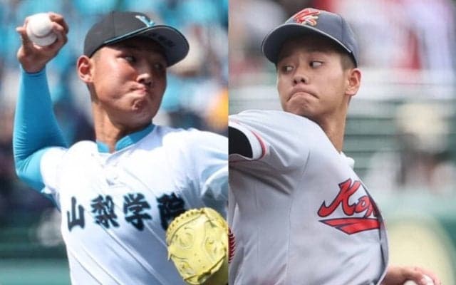 京都国際は絶対的エース・西村 一毅、山梨学院は最速152キロの2年生・菰田陽生が先発！準々決勝注目カードのスタメン発表！【25年夏甲子園】