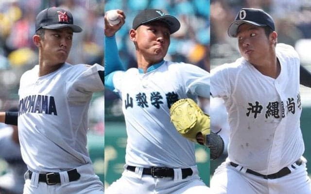 来年のドラフト上位は必至！甲子園で躍動する2年生投手トリオの投球成績が凄い