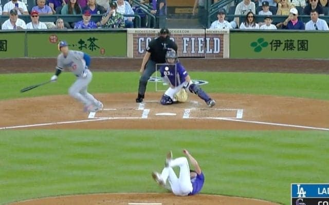 何が起きた？ 大谷翔平、投手を吹っ飛ばした…！「怖すぎ」「危ない」“爆速ピッチャー返し”→まさかのハプニング「直撃したらトラウマ」