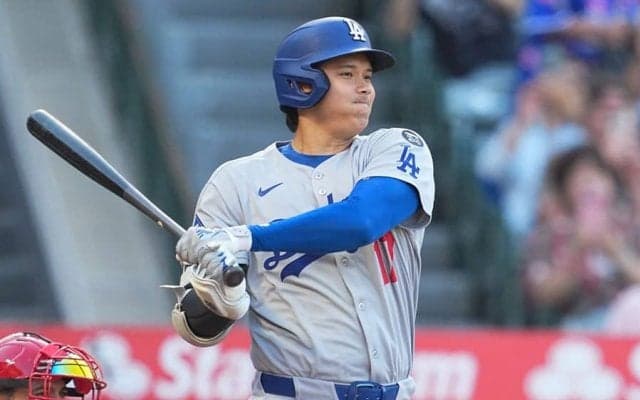 「フェンス直撃かと…」大谷翔平44号に騒然　異次元打球にファン唖然「19度はえぐいって」