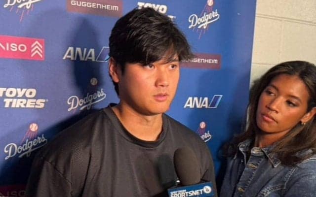 大谷翔平、今季初黒星に謝罪「申し訳ない」　打球直撃は「今の段階では大丈夫」
