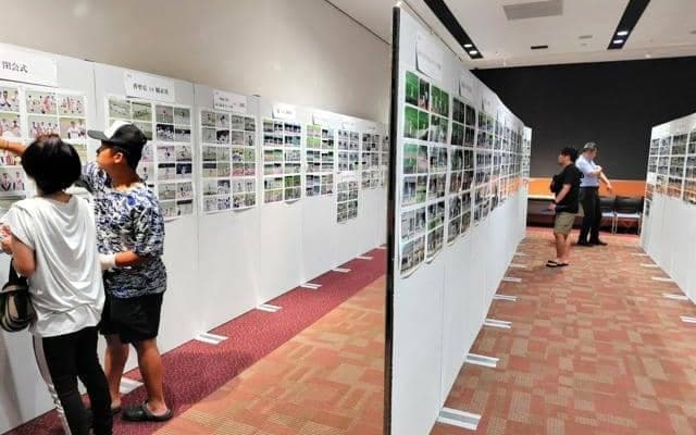 夏の高校野球、大阪大会の熱戦振り返る　記者撮影の写真展、始まる