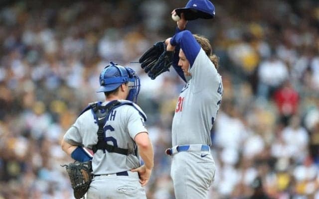 ド軍32歳右腕が“背信投球”「彼のファストボールの半分近くがゾーンに入っていなかった」パドレスに2連敗で首位陥落