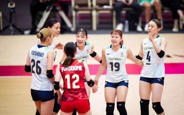 女子日本代表　セットカウント0-2からウクライナに逆転勝利で開幕2連勝