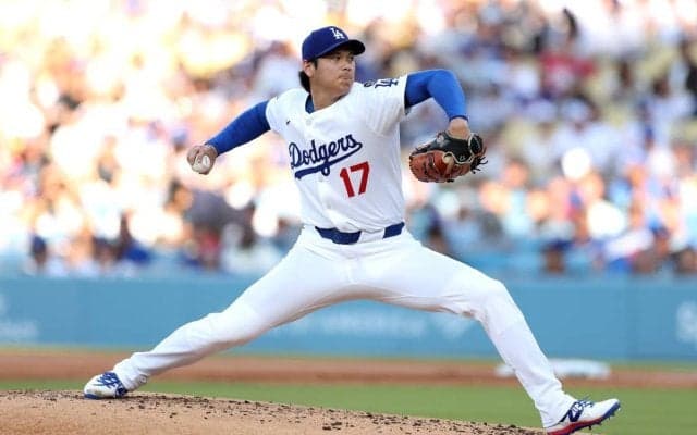 大谷翔平、5回87球を投げ今季最多の9奪三振！　11度目の登板で今季初となる勝利投手の権利を持って降板