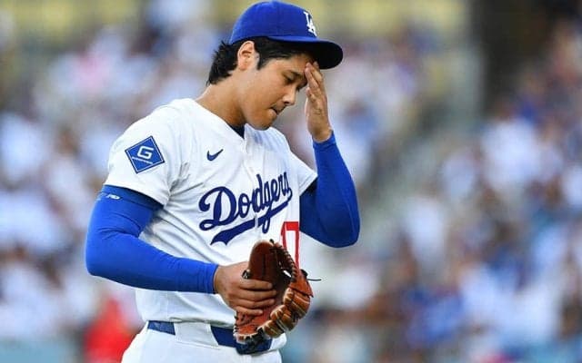 大谷翔平がまさかの表情「ナイスオチw」　ほっと一息も…“気づいた瞬間”にファン爆笑