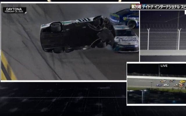 1.5tの重量マシンも「宙に浮いちゃう」 ストックカーの“とんでもクラッシュ”に再注目 安全性向上も「飛ぶ時は飛ぶ」と解説者