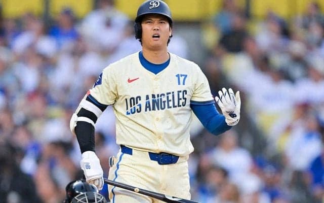 “幻”に終わった大谷翔平の一打…　ド軍野手への疑問の声殺到「野球にならないんですけど」