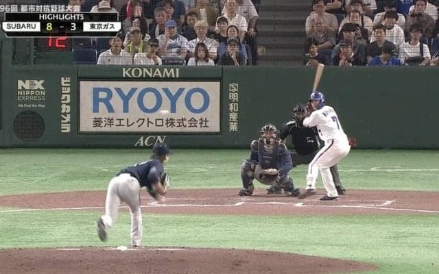 SUBARU、技巧派左腕・八野田龍司の好投と集中打で東京ガスに勝利。都市対抗野球大会