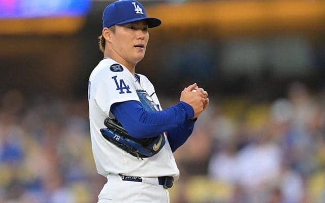 山本由伸に悲劇、12勝目の権利が即消滅　スコットが同点3ラン被弾…ド軍ファンブーイング