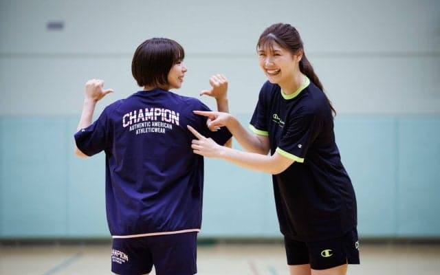 「かわいくて動きやすい！」黒後愛＆鎌田咲希が語る夢をかなえる Champion ウェアの “本音レビュー”