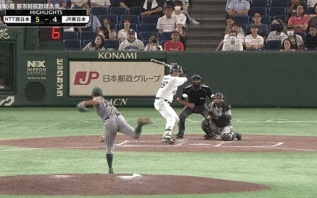 NTT西日本がベスト8に一番乗り、補強選手の活躍でJR東日本に逆転勝利。都市対抗野球大会