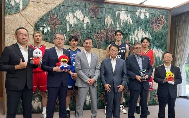 「Bリーグ10周年を愛知から盛り上げて」大村知事が県内4クラブを激励