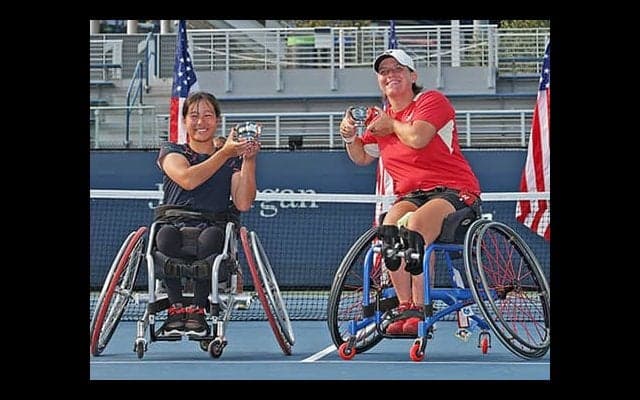  松岡星空 全米OP車いすJr複V 