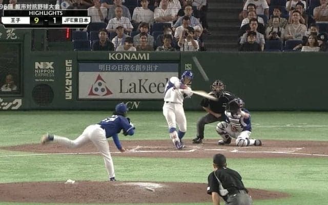 王子、打線爆発でJFE東日本に大勝。都市対抗野球大会 準々決勝