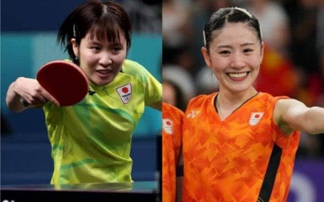 「素敵なメダリストコラボ」卓球＆バドのトップアスリートが「眼福」2ショット！「どちらも美人さん」が乃木坂46ライブを堪能