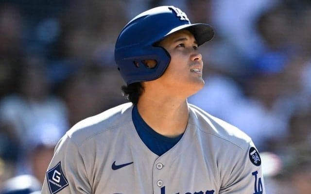 大谷翔平、菅野智之から豪快47号　球団最多タイ12本目の先頭打者弾…トップに2本差、敵地騒然