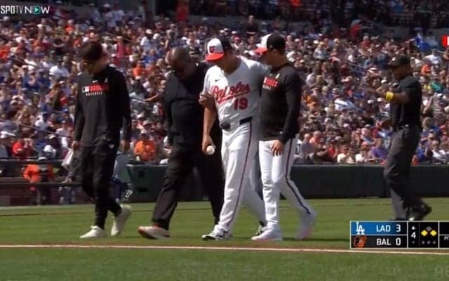 菅野智之、4回途中で無念の負傷降板…右足に打球直撃 大谷翔平に2打席連続ホームラン浴びるなど4失点