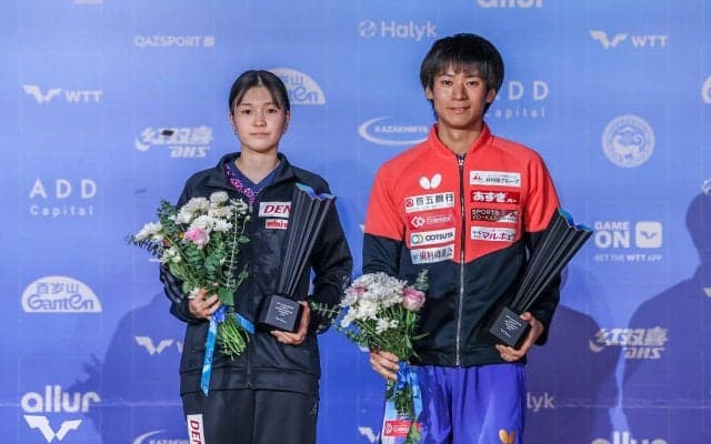 戸上＆橋本が中国選手を下して劇的V！ 女子ダブルスはカットペア橋本/佐藤が制す【卓球 WTTアルマトイ／結果まとめ】