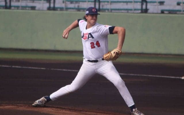 アメリカの198センチの二刀流が3回無失点、6奪三振の快投！目指すは「マイク・トラウト」【U−18ワールドカップ】