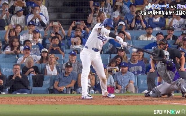 大谷翔平、“レフトへ飛球”の打撃妨害に放送席も騒然 ミットに「当たって逆に飛距離出せるって…」元メジャーリーガーも驚き隠せず