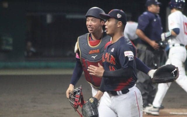 甲子園優勝左腕はアメリカ打線を無安打に封じる！リードする正捕手は「ボールの強さが違う」と絶賛【U-18ワールドカップ】