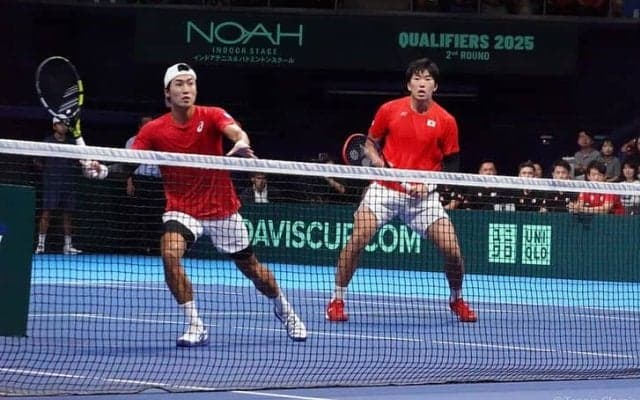 綿貫陽介／柚木武 強豪ペアに善戦するもストレートで敗れる。日本はドイツに3連勝を許してファイナル進出ならず[デビスカップ]