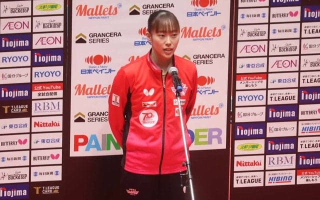 赤江夏星が“中学生Tリーガー”との対峙に語った本音「正直緊張した」　日本生命を好発進に導く21歳が戴冠へ意欲【Tリーグ】