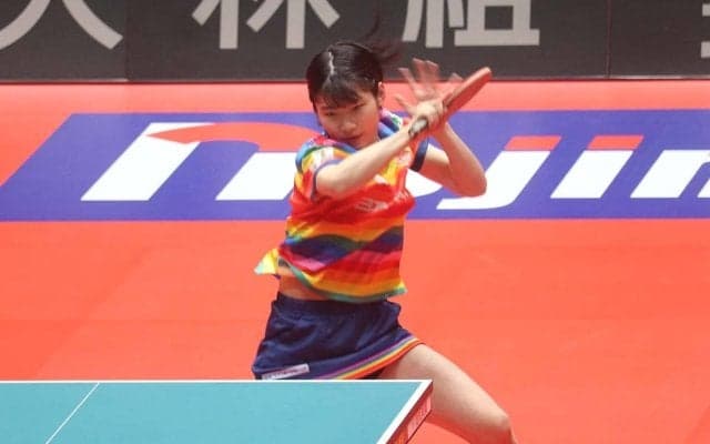 “中学生Tリーガー”村松心菜が見せた大器の片りん　エース起用で見せたラリー力、大嶋監督も成長期待「重さを感じてもらえる選手」【Tリーグ】