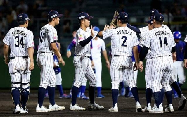 侍U-18、初の全勝優勝に王手　チャイニーズ・タイペイ相手に大勝…14日に米国戦へ