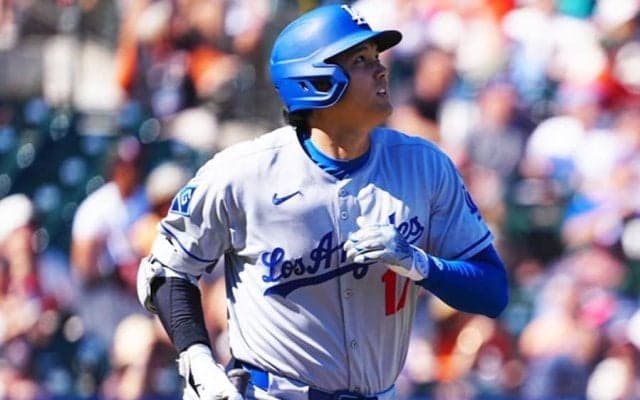 ド軍、10点大勝で優勝M10　大谷翔平は1安打1得点、自己最多135得点＆19戦連続出塁