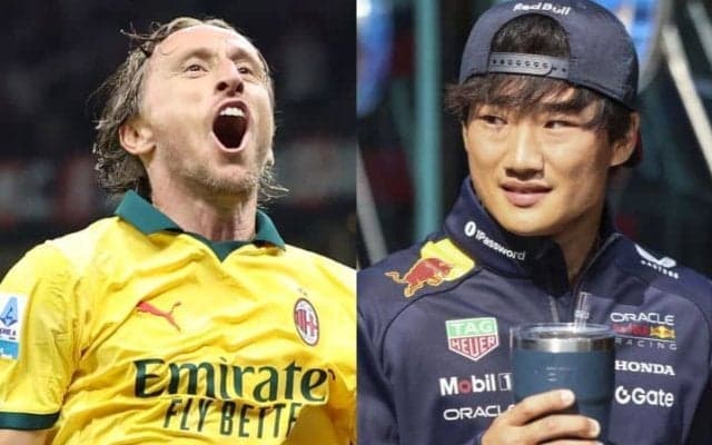 「年齢はただの数字だ」40歳モドリッチがミラン移籍後初得点！セリエA史上最年長MFゴール　観戦の角田裕毅は2ショットを投稿