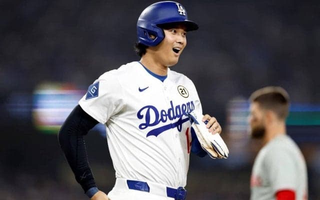 大谷翔平、今季自己最長更新の20試合連続出塁も50号はおあずけ…ド軍土壇場で追いつくも痛い敗戦 シュワバーがリーグトップ独走53号