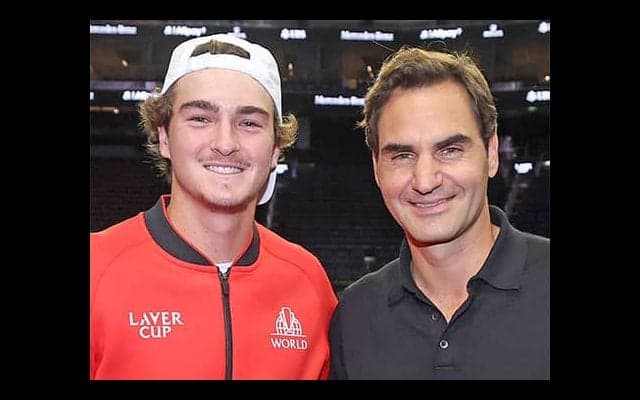  フォンセカ、フェデラーと緊張の初対面 