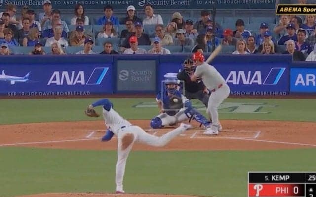 なんだこれは…？ 大谷翔平、剛速球に“異変”「いつもと違う」打者が“嫌がるストレート”→全く動けず見逃し三振「質が高い」