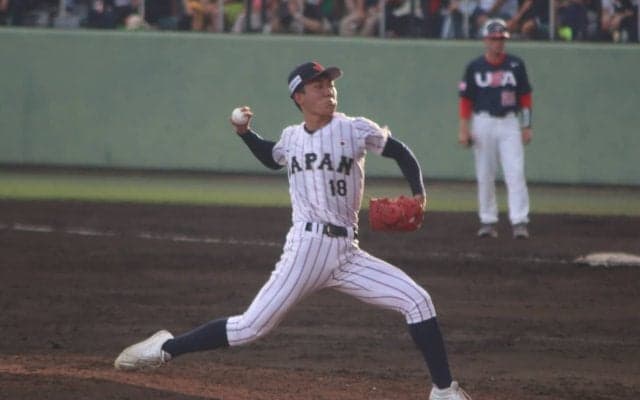 健大高崎の剛腕が大会最速の158キロをマーク！！2800回転以上をマークした剛腕も【U−18ワールドカップ】
