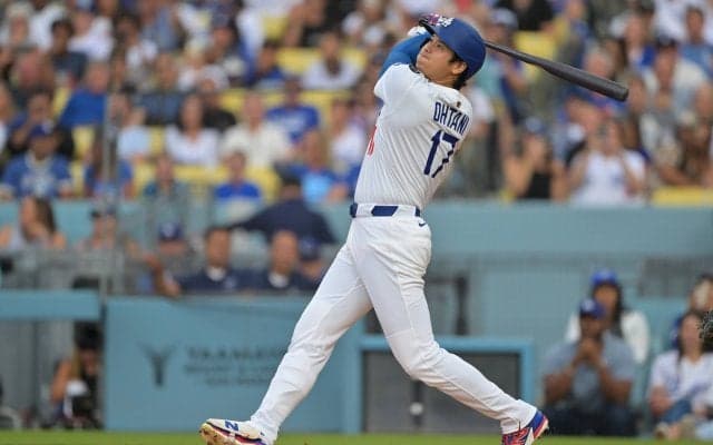 大谷翔平、ライバルの目の前で2戦連発51号124メートル弾！リーグトップに2本差 ド軍は連敗を止めて優勝M8