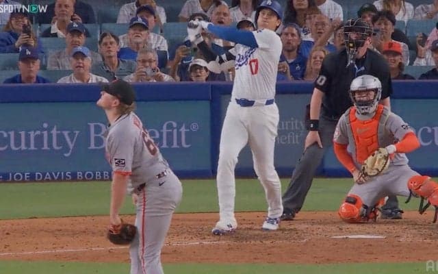 大谷翔平、“幻の52号”に本拠地どよめく…フェンス直撃ツーベースが炸裂「めっちゃ惜しい！」「入ったかと思った」ファン大熱狂