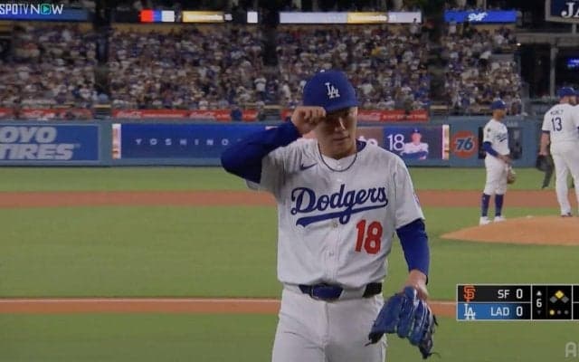 山本由伸の熱投直後に“圧巻光景”…拍手喝采&大歓声の降板劇「おつかれ！」「この球審の中よく投げた」ファンからも労いの声