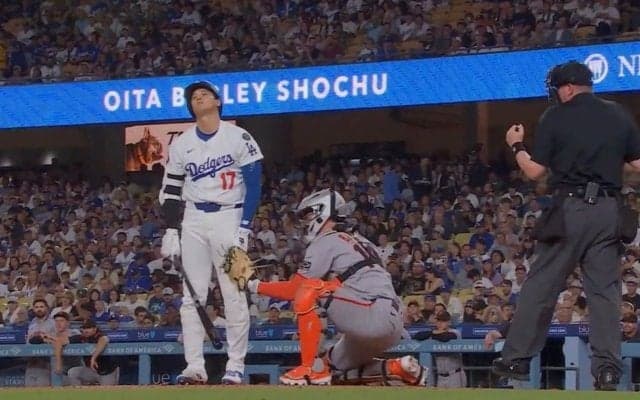 どうした？ 大谷翔平が“イライラ”「これは…」「珍しいな」納得いかず… 判定へのリアクションが話題に