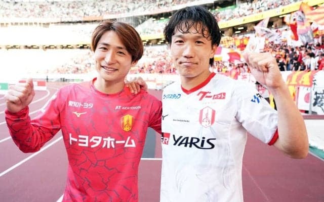 ｢キーパー1歩も動けず！｣名古屋MF稲垣祥の地を這う弾丸ミドル弾！｢そこに稲垣、だからこそ稲垣｣のゴラッソに｢名古屋のチアゴ・アルカンタラ爆誕｣