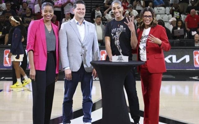 WNBA史上最多…ラスベガス・エーシズのエイジャ・ウィルソンが通算4度目のMVPに選出