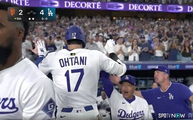 大谷翔平は「笑っていたね」ド軍指揮官、“ノーノー降板”の舞台裏を激白 PSの起用法に「WSで先発予定」「決定的な試合」ならリリーフも