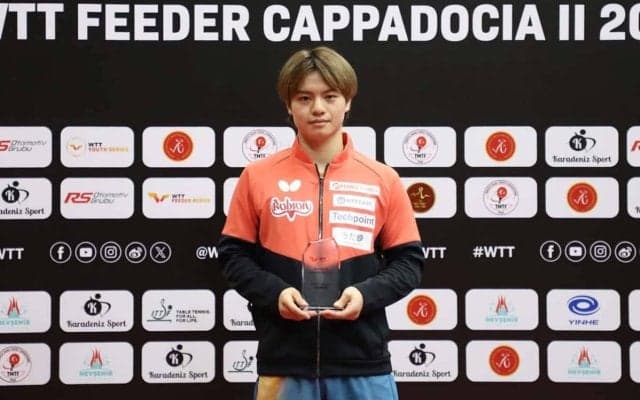 国際大会で“初優勝”を飾った宇田幸矢が33位にランクアップ　張本智和は4位、戸上隼輔は20位、松島輝空は24位｜卓球男子世界ランキング（2025年第39週）