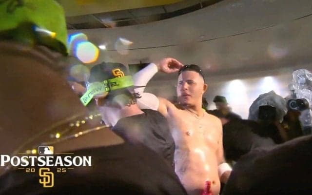 いきなり脱いでる！“暴れん坊”がとんもない大騒ぎ「怖いw」「飲ませまくる」パドレス・マチャドの姿が話題に「本当は良い人」