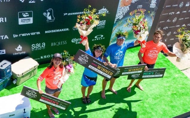 QS6000「BILLABONG TAHARA PRO」開催！中塩佳那とCaleb Tancredが優勝