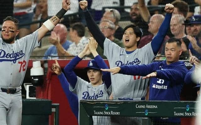 大谷翔平が自己最多54号2ラン　ドジャースが地区優勝、山本は好投