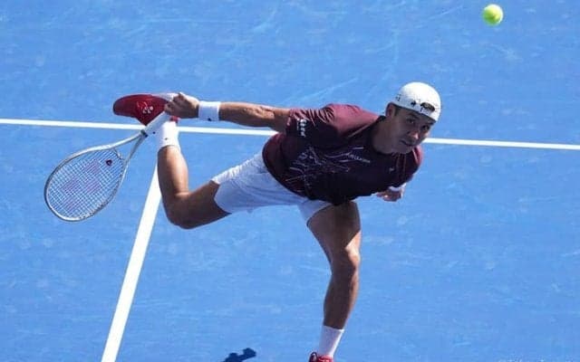 島袋将 世界74位コルダにストレートで敗れて8強ならず。終盤に追い上げるも届かず「プレッシャーがあり、硬くなった」[木下グループジャパンオープン]