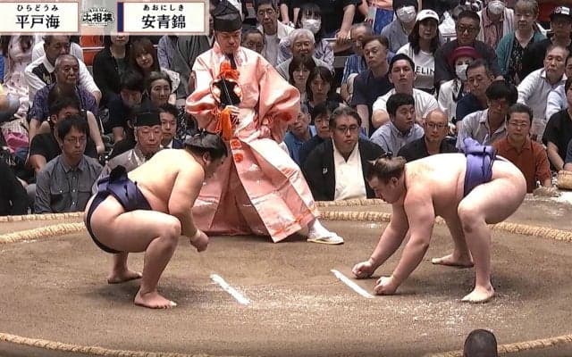 「ホントお綺麗です」大相撲客席に“水の女王”の姿 “肩出し”健康美に「姿勢がキレイ」反響続々