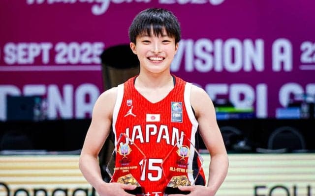 U16女子日本代表の竹内みやがアジアカップMVPを獲得…得点＆アシストで“2冠”の活躍、ベスト5にも選出